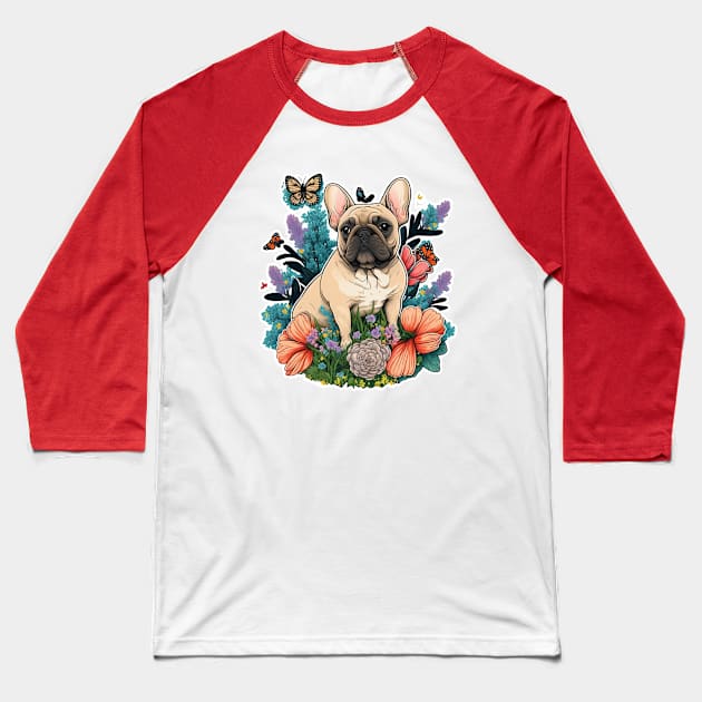 French Bulldog Baseball T-Shirt by Zoo state of mind